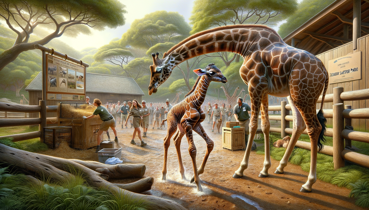 San Diego Zoo: At the Forefront of Conservation with a Newborn Giraffe Calf