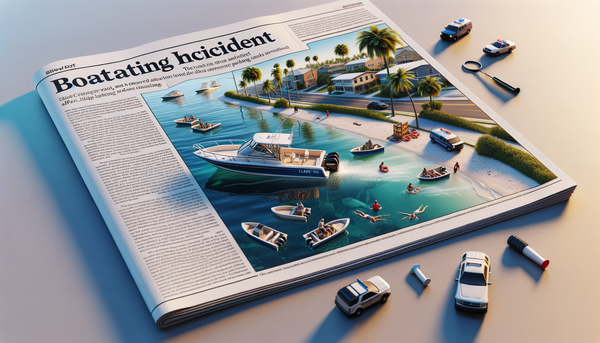 An image capturing the site of the Clearwater boating accident