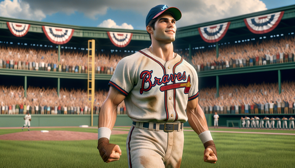 Ian Anderson pitching in a Braves uniform