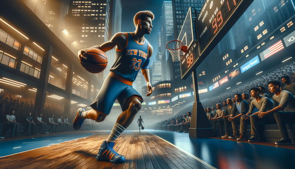 Mitchell Robinson in action for the New York Knicks