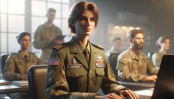 Rebecca Lobach in uniform