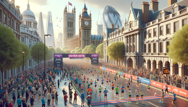 Runners competing in the London Marathon