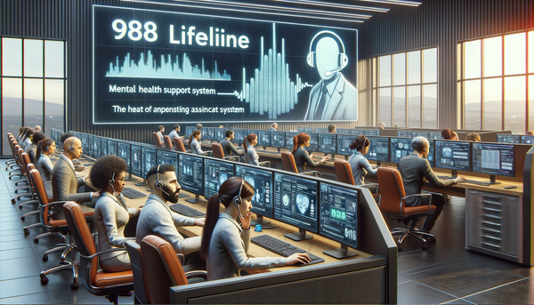 A diverse group of people united around a hotline concept