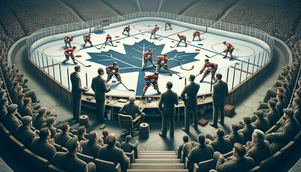 Toronto Maple Leafs players in action