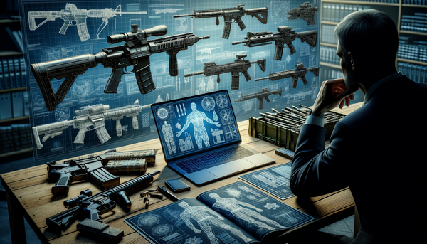 A representation of modern weaponry