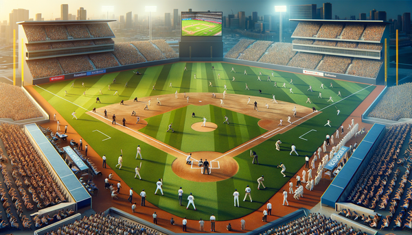 Baseball infield snapshot