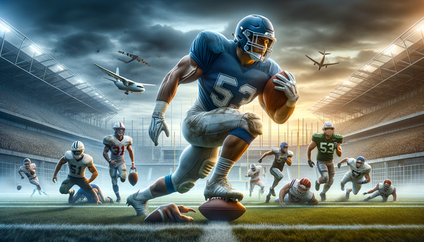 Carson Schwesinger playing football