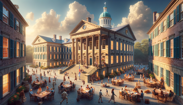 A view of the historic College of Charleston campus