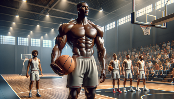 LeBron James on the court