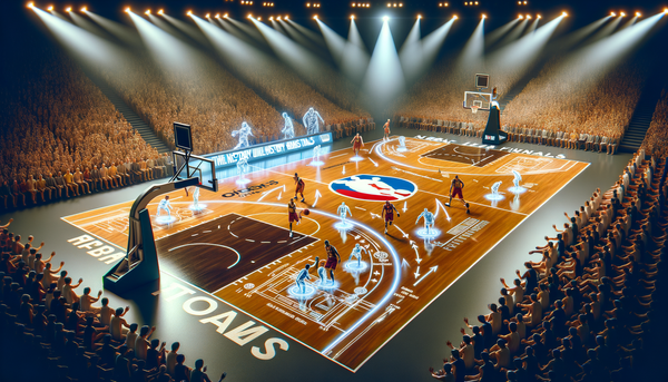 Basketball arena during an NBA Finals game