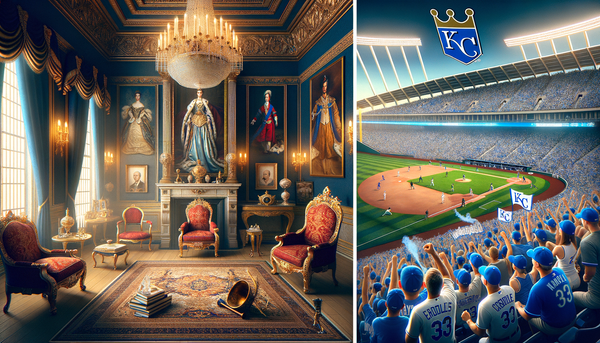 Lively scene from a Kansas City Royals game