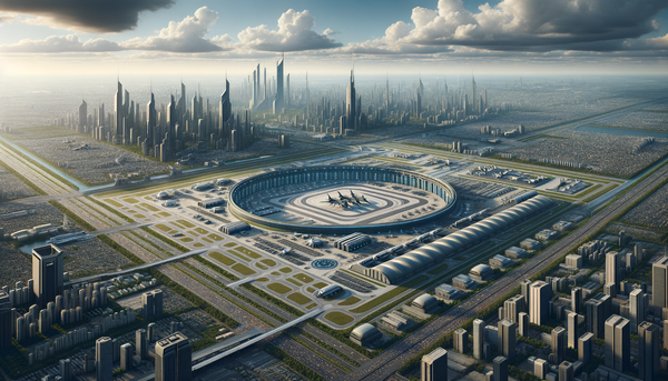Aerial view of China's Mega Military Hub
