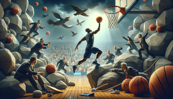 Paul George on the court during an NBA game.