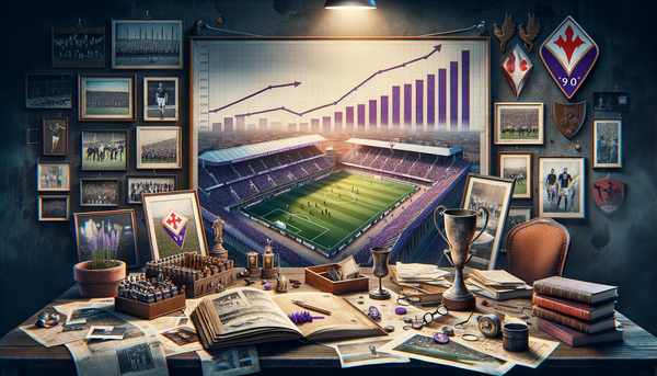 Fiorentina football team celebrating on the field