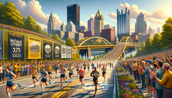 Runners at the Pittsburgh Marathon