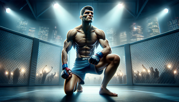 Belal Muhammad in action during a UFC fight.