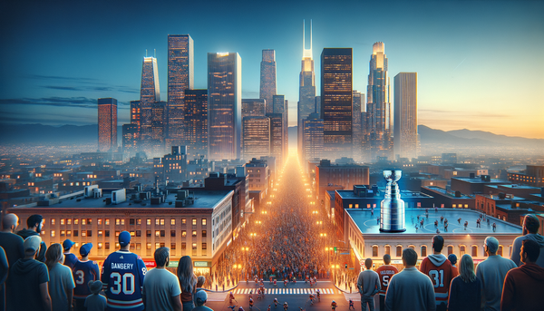 Toronto Maple Leafs celebrating a victory