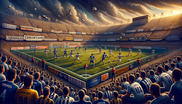 Corinthians players on the field