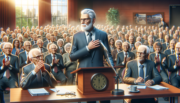Warren Buffett speaking at the Berkshire Hathaway Annual Meeting 2025