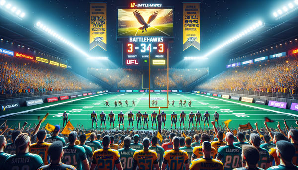 St. Louis Battlehawks on field