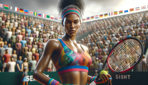Lulu Sun playing tennis