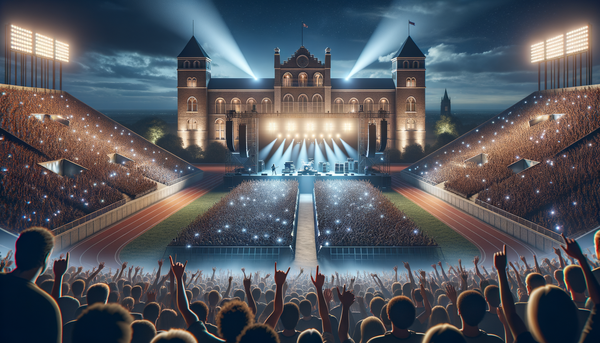 Metallica performing live on stage