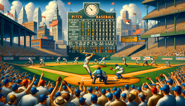 A powerful MLB pitcher striking out a batter.