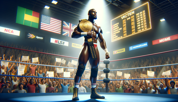 Myles Borne in the wrestling ring