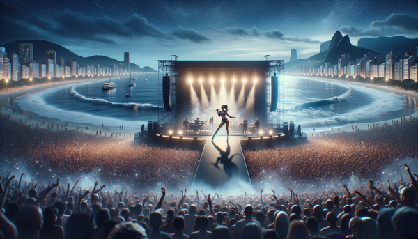 Lady Gaga performing at Copacabana Beach, Brazil
