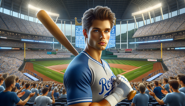 Bobby Witt Jr. batting in a Major League Baseball game