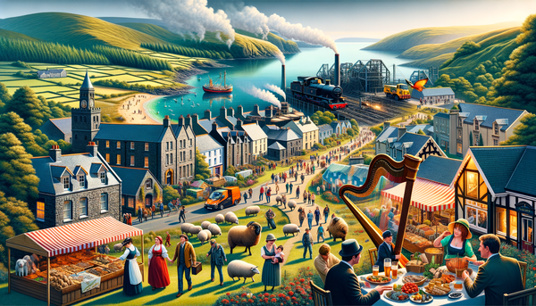 A breathtaking scenic view of Wales' countryside