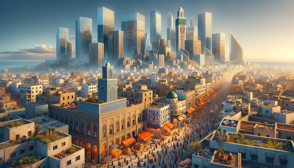 Aerial view of Casablanca
