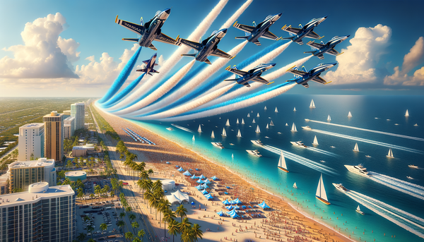 Aerial view of Fort Lauderdale Air Show