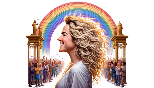 Jennifer Coolidge smiling and interacting with fans