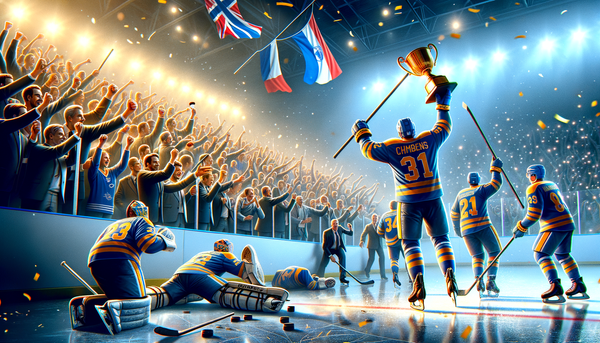 Winnipeg Jets Celebrating Victory
