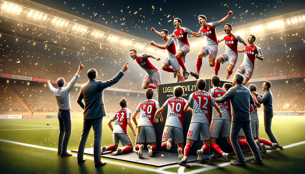 Monaco Football Team Celebrating Victory