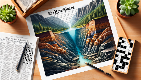 A breathtaking view into a deep narrow valley, showcasing steep cliffs and lush greenery