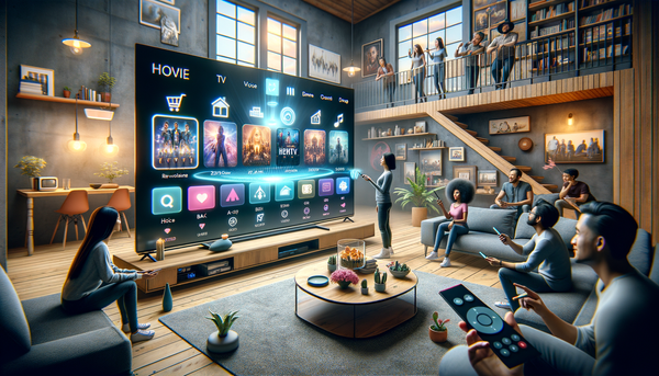 Smart TV displaying a streaming app interface