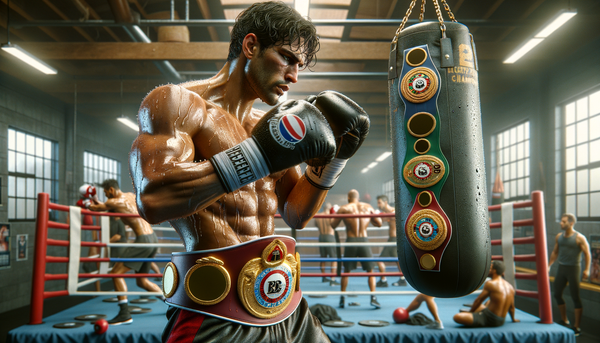Bruno Surace victorious in the ring