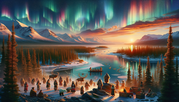 A panoramic view of the Yamal Peninsula tundra