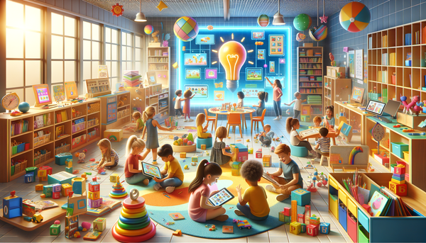Children watching PBS Kids programming on television