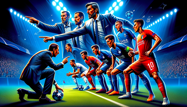 Francesco Acerbi leading Inter Milan in UEFA Champions League match
