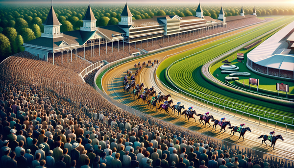 The iconic twin spires of Churchill Downs in Louisville, Kentucky