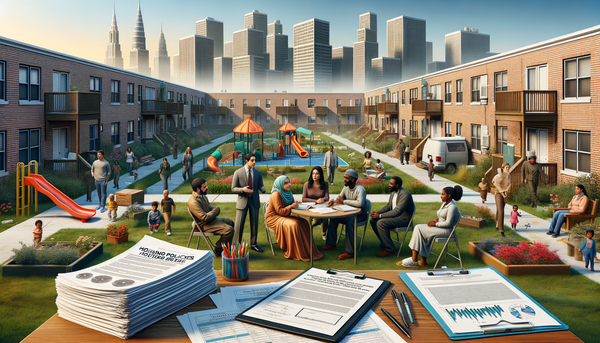 A community housing complex representing Section 8 living spaces