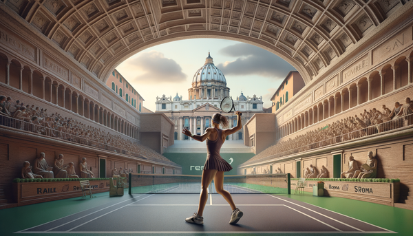 Maria Sakkari playing tennis