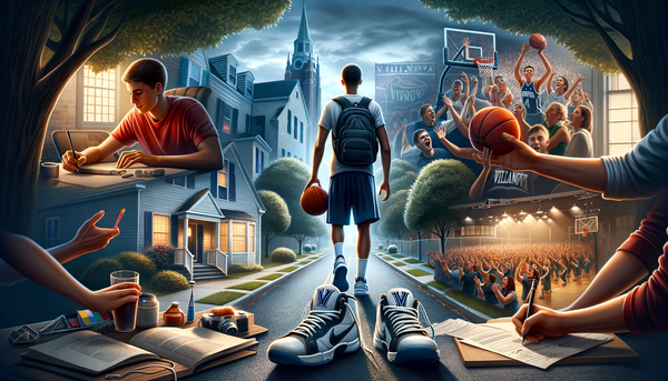 Acaden Lewis playing basketball