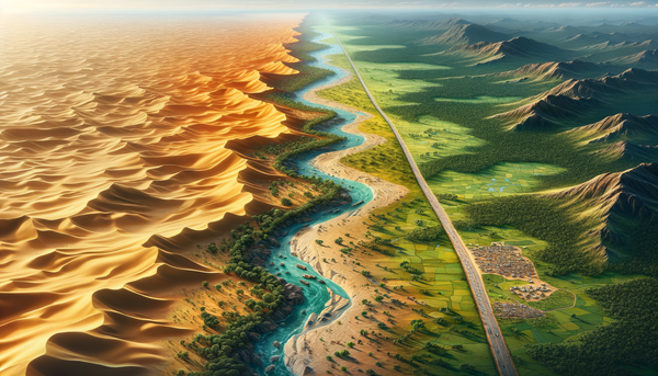 Desert landscape in Mauritania symbolizing vast geopolitical terrains.