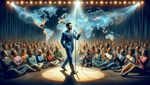 Marcello Hernandez performing on stage