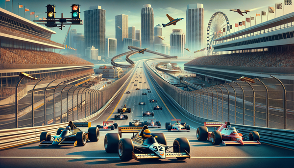 F1 cars racing at Miami Grand Prix