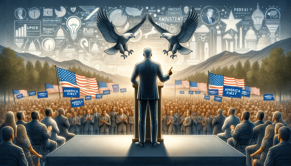 Stephen Miller at a political rally
